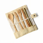 Bamboo Travel Cutlery Set - product photo