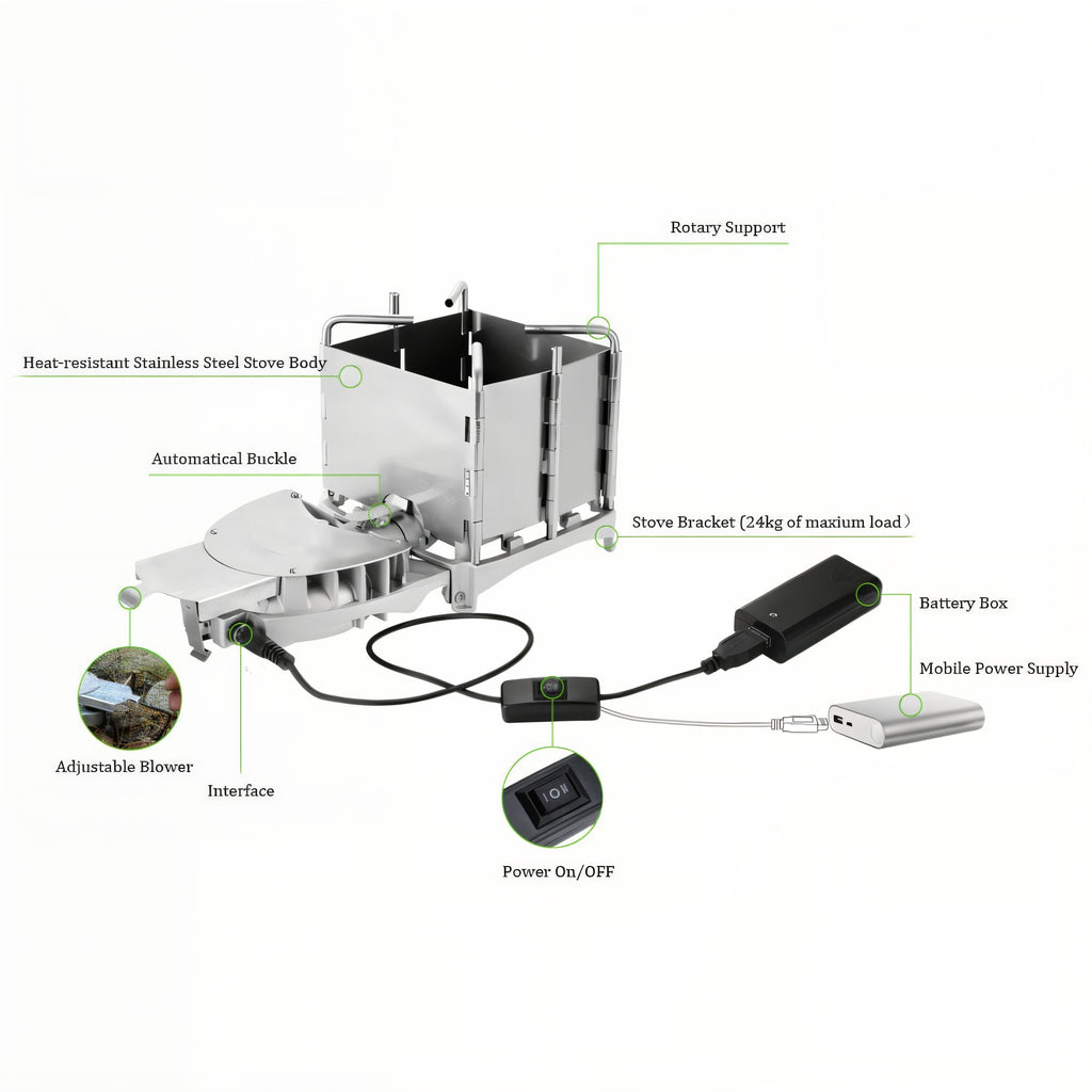 Folding Wood Stove - product photo 2