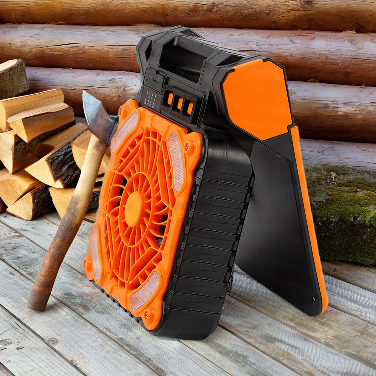 Solar Camp Fan and Lantern