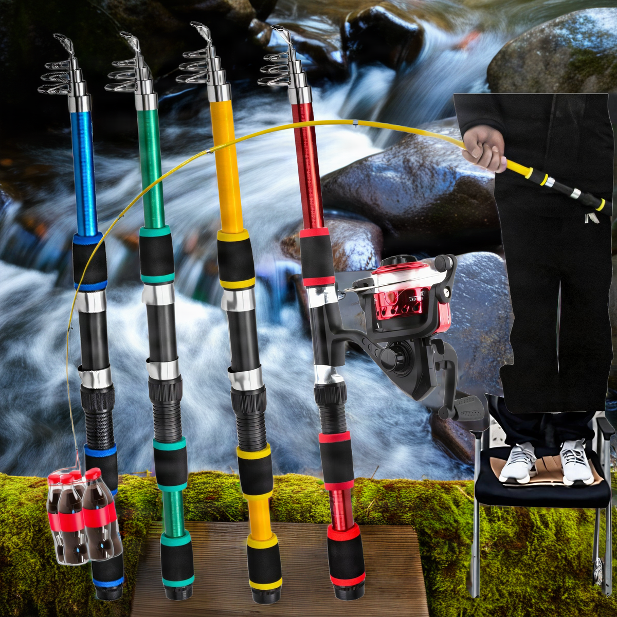 Short Telescopic Lure Rod - product photo 1