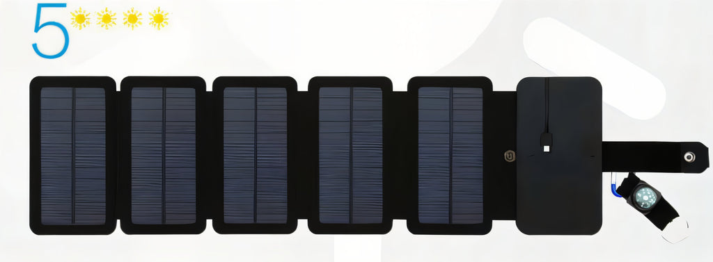 Portable Folding Solar Phone Charger - product photo 2